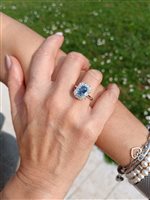 Vicenza - Piazzetta Palladio 2 - Anello Crivelli Donna ZAFFIRO in Oro bianco Zaffiro 2.53 Ct 326-AN-547 ZF - 326-AN-547 ZF
